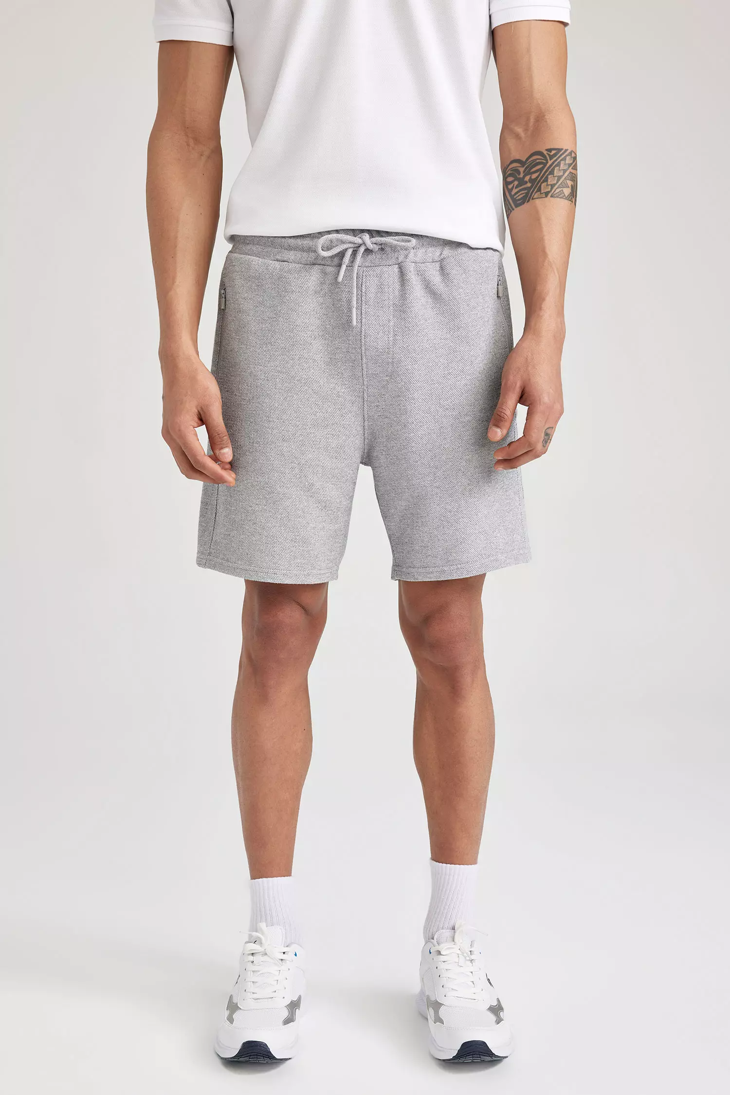 Mens slim fit hot sale gym shorts