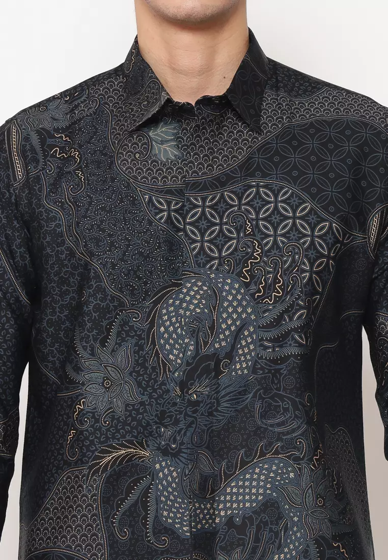 MAGINOT BATIK FURING EXCLUSIVE ANANTA Batik FURING EXCLUSIVE Pria Slim Fit Lengan Panjang