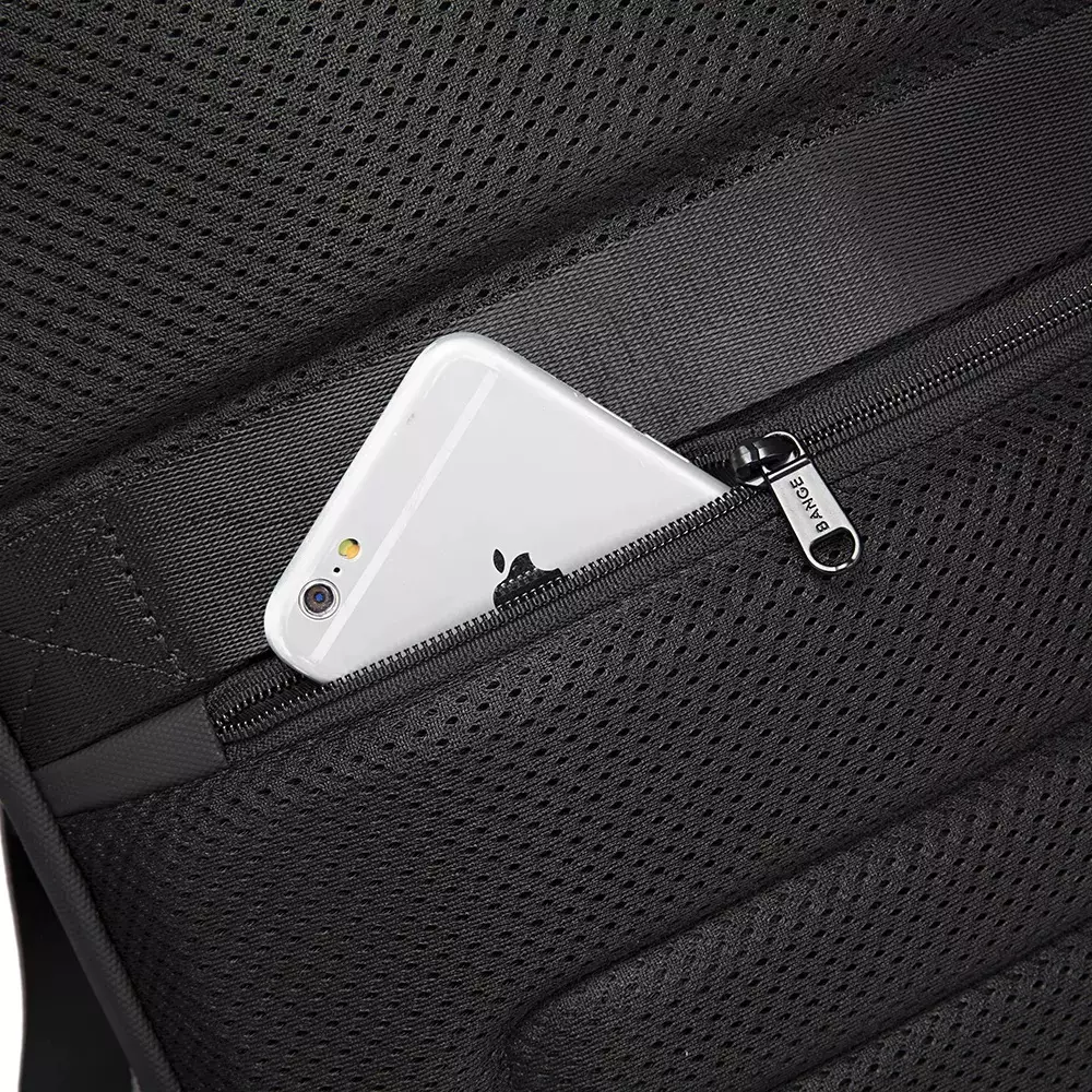 Bange BG7261 Tas Ransel Backpack Laptop Kerja pria 15.6 Inch Anti Theft Lock USB - BLACK