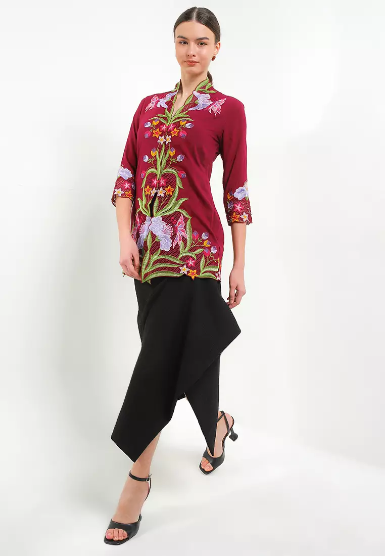 Embroidery Kebaya 7/8-Sleeve>Hibiscus Bee