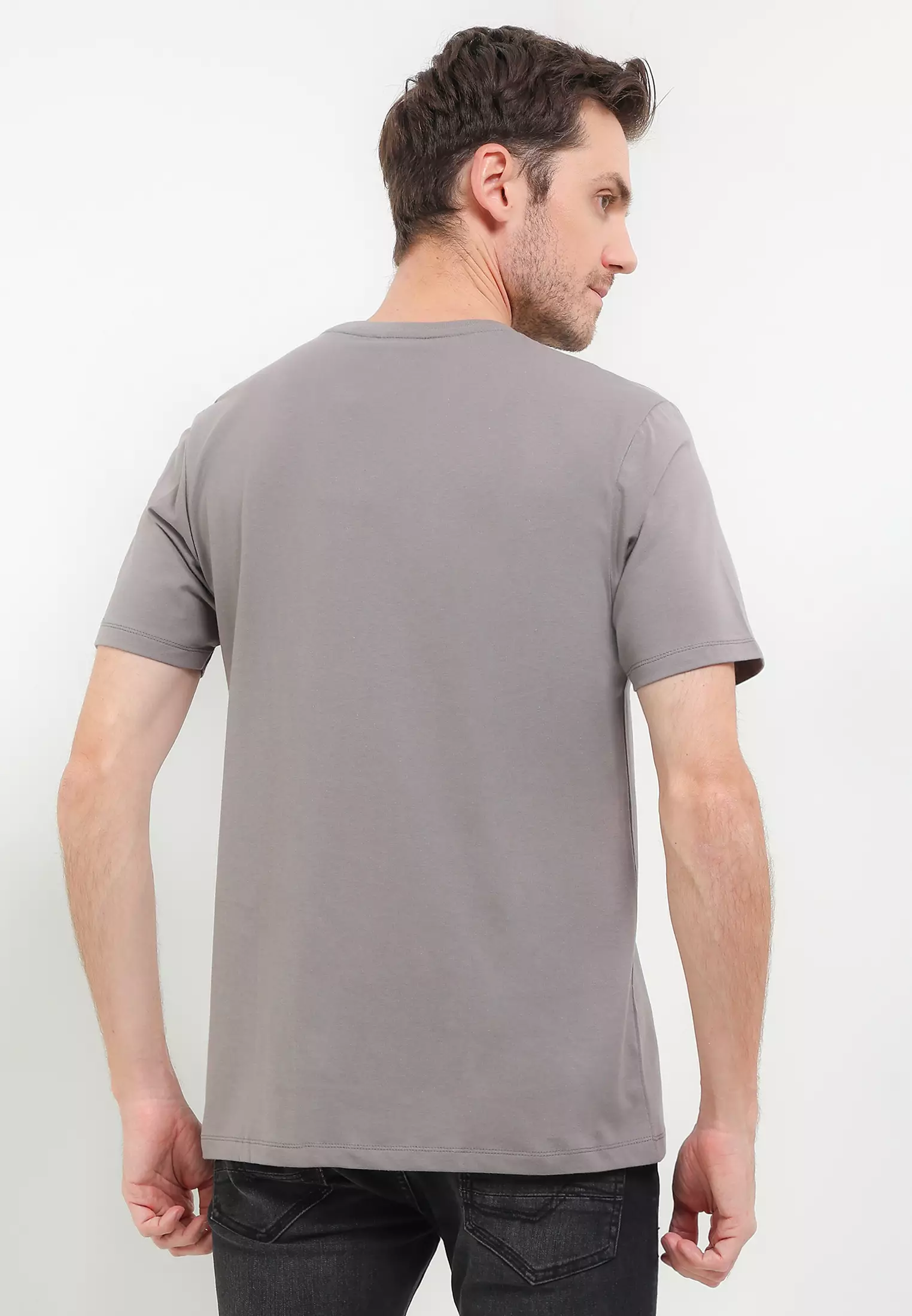 Cressida Graphic T-shirt Typograph Grey - C014A