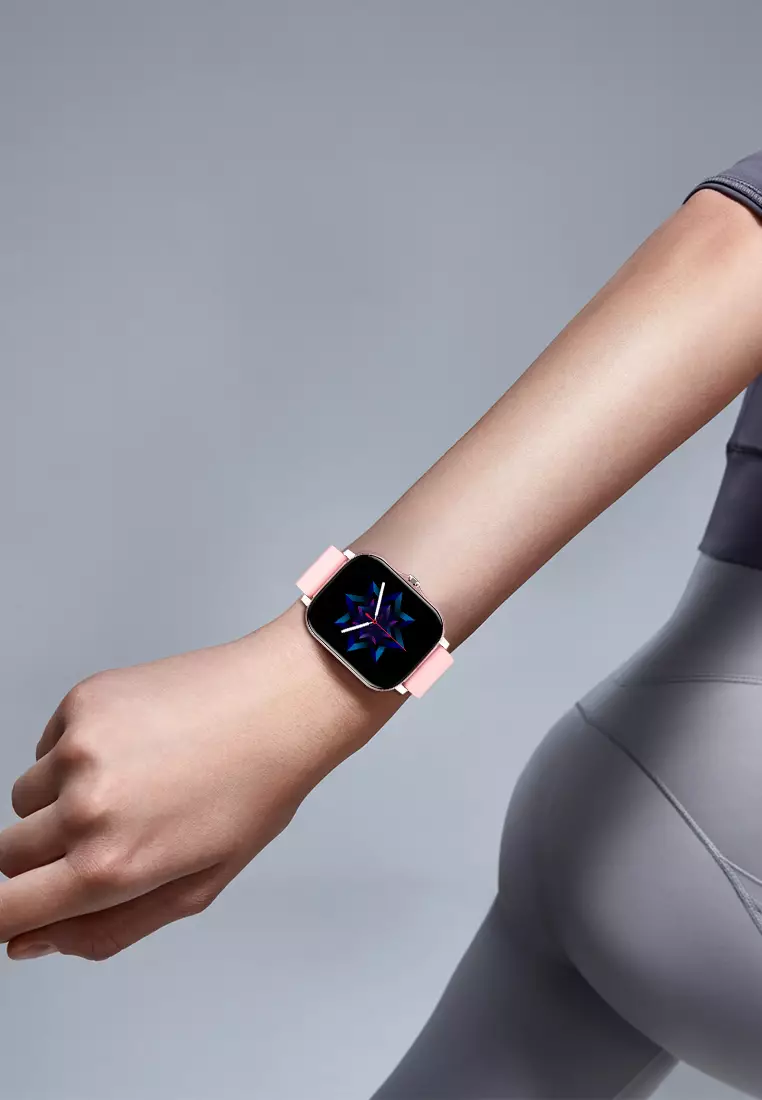 SmartWatch Wanita Y13 Fitness Trackers Bluetooth Call Anti Air Layar Terang 1.69'' Jam Pintar pink