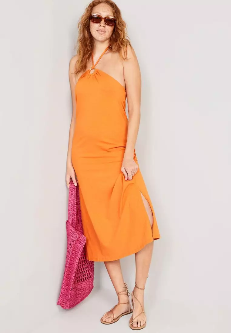 Buy Old Navy Slub-Knit Halter Midi Shift Dress For Women 2026 Online |  ZALORA Philippines
