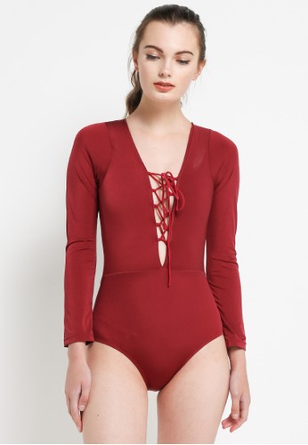 Jual PINK AND PROPER Delevingne Plunge Long Sleeve 