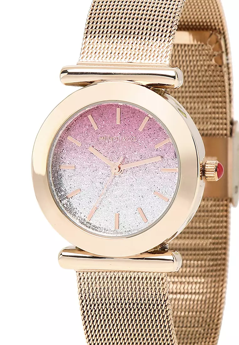 Gold strap 2025 watch women's