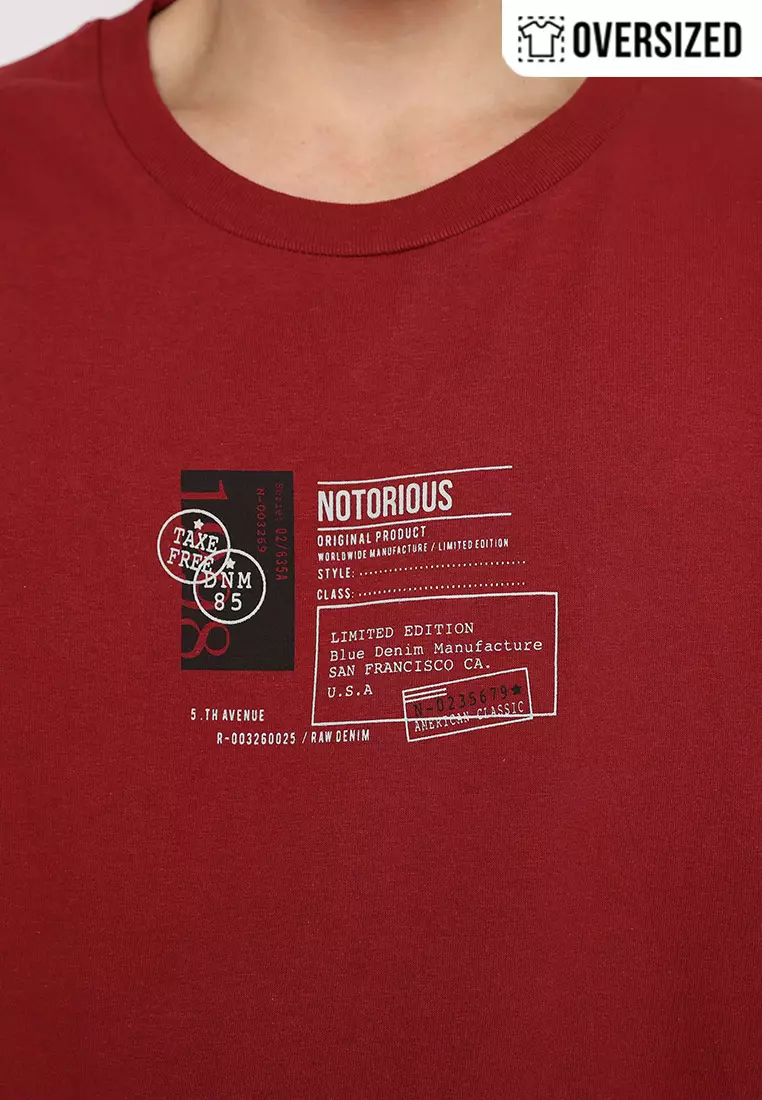 RBJ T-Shirt Cotton Oversized Pria 2079230331