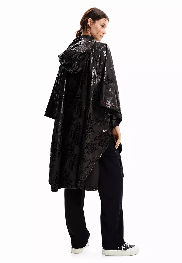 Buy Desigual Desigual Woman Accessories Logo hooded raincoat. 2024