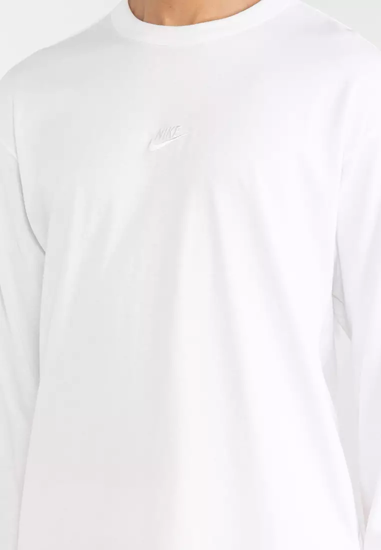 White nike clearance long sleeve top