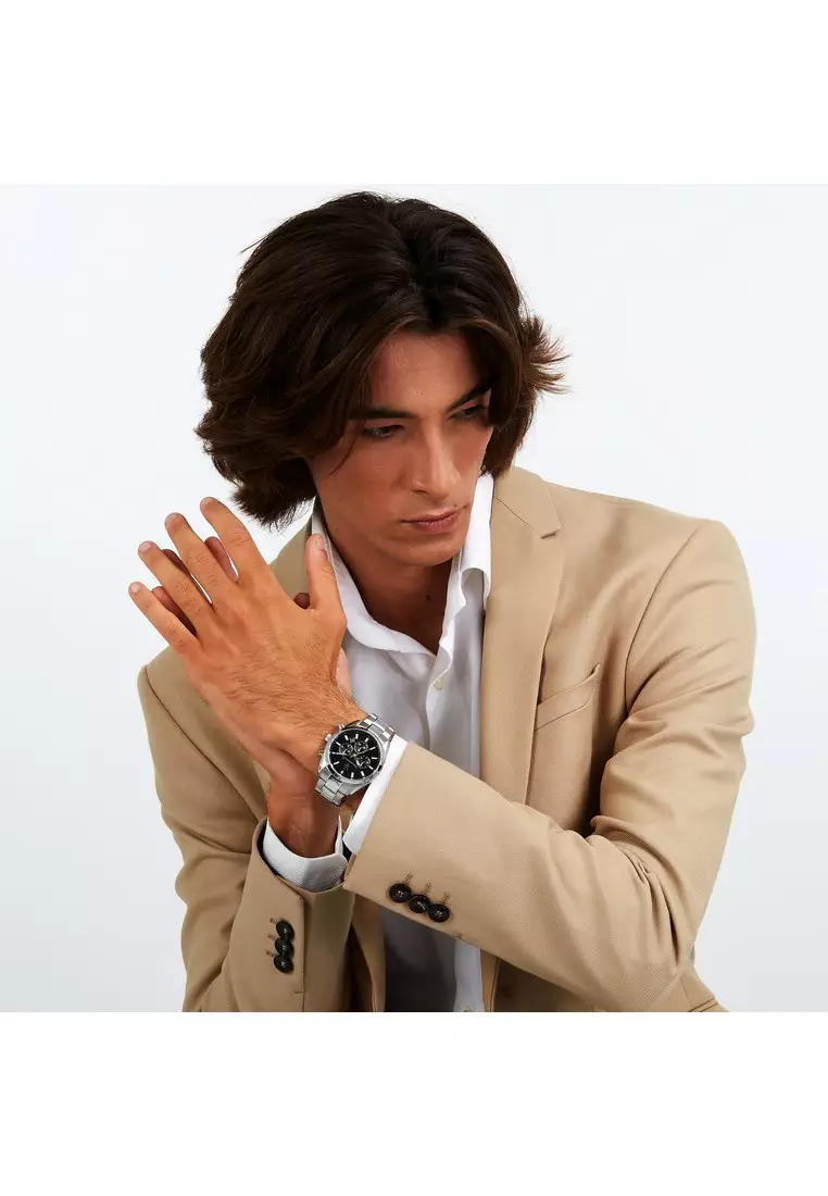 【2 Years Warranty】Maserati Attrazione 43mm Men's Quartz Watch Luminous Dial Hands R8853151010 Japan Movement