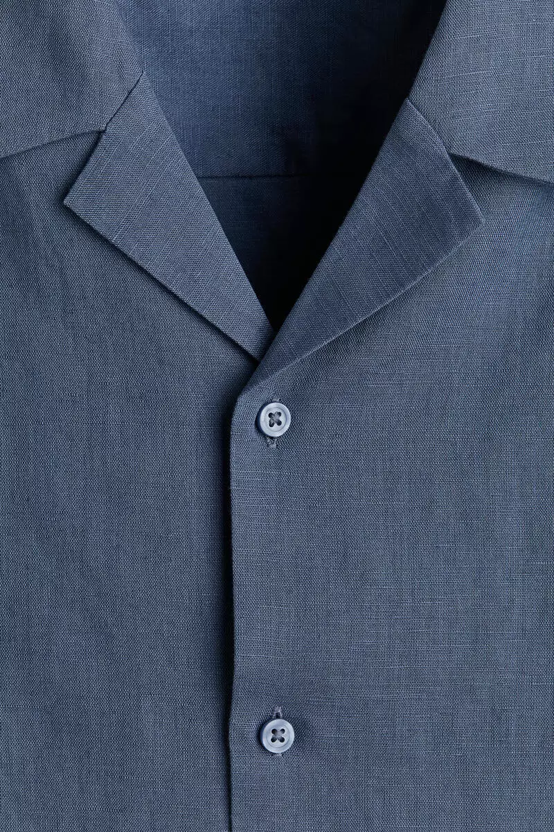 Relaxed Fit Linen-blend resort shirt