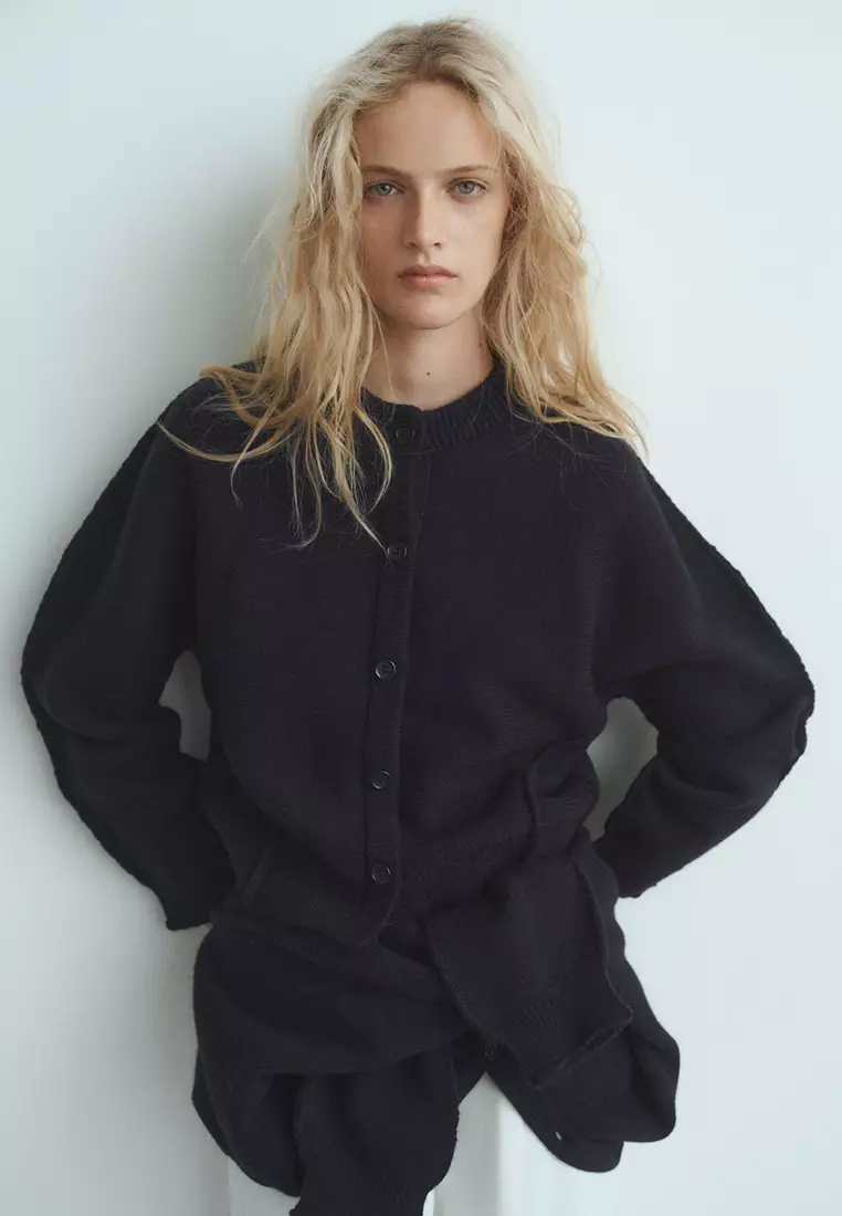 Straight-Fit Cardigan With Buttons