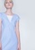 SALIENT LABEL blue Elysian Contrast Panel Stripe Dress With Hi-lo hemline 19050AA285A41EGS_3