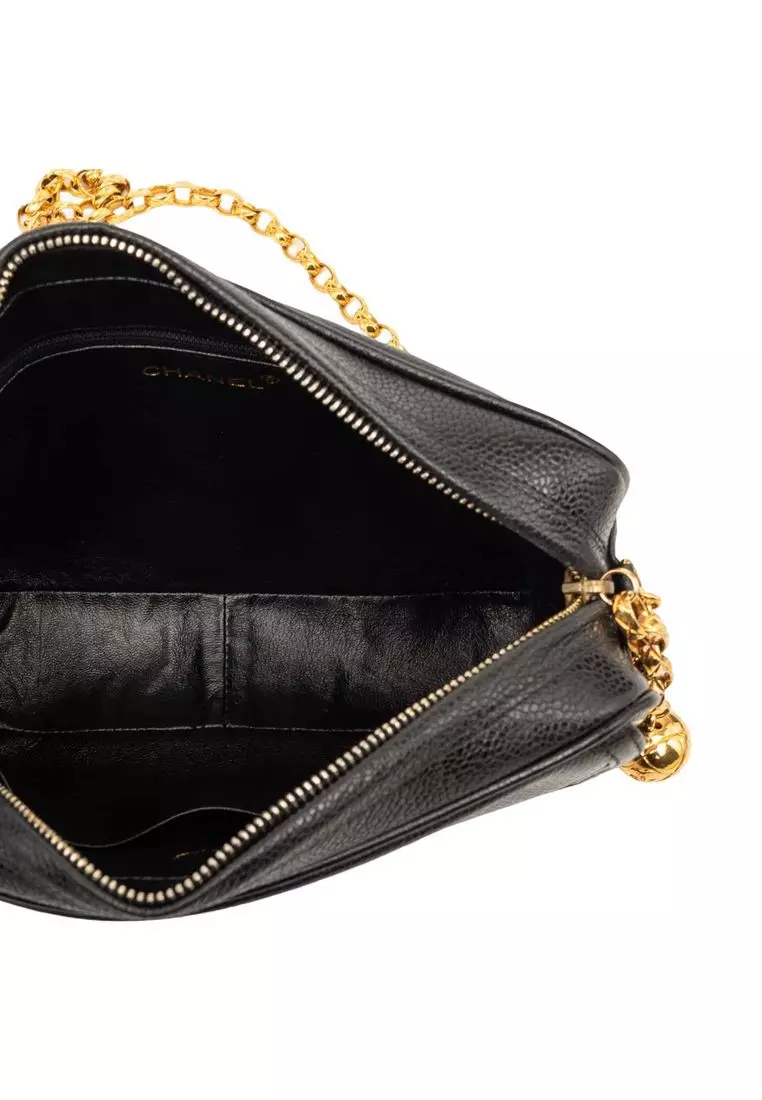 Pre-Loved Chanel Cc Caviar Front Pocket Bijoux Chain Camera Bag