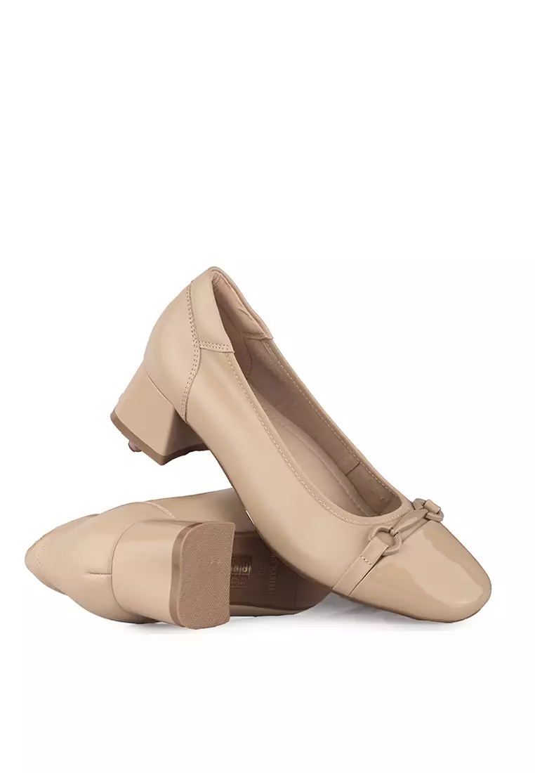 Sepatu Pantofel Formal Wanita Gino Mariani Fuji Beige