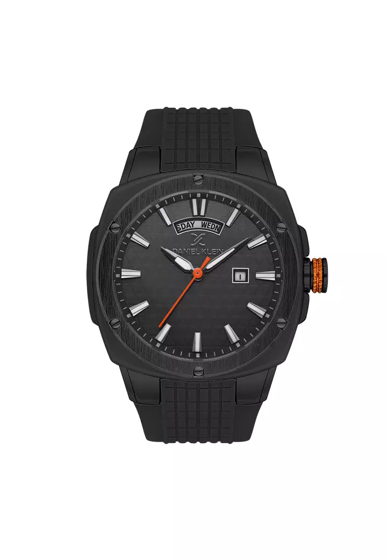 Daniel klein black analog watch sale
