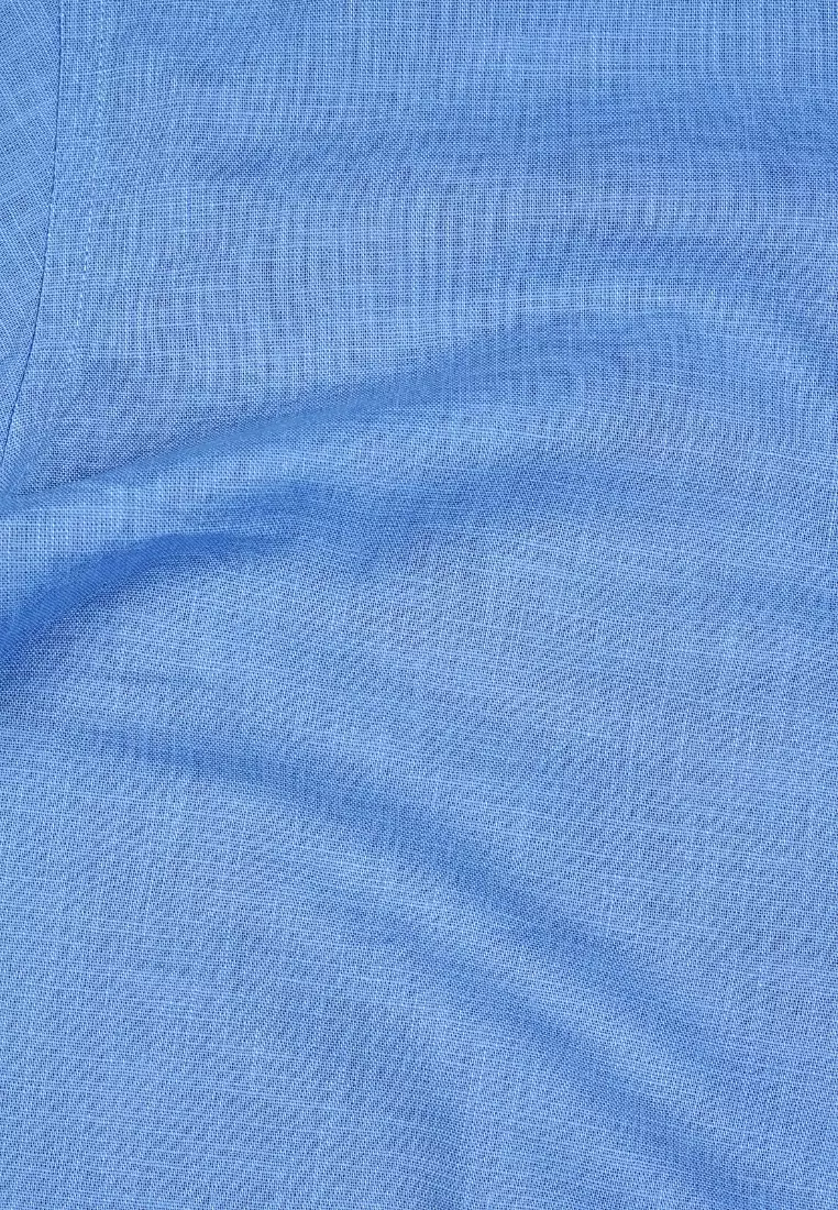 Crocodile LINE Blue 13 - Men Shirt Kemeja Lengan Pendek - Relax Fit