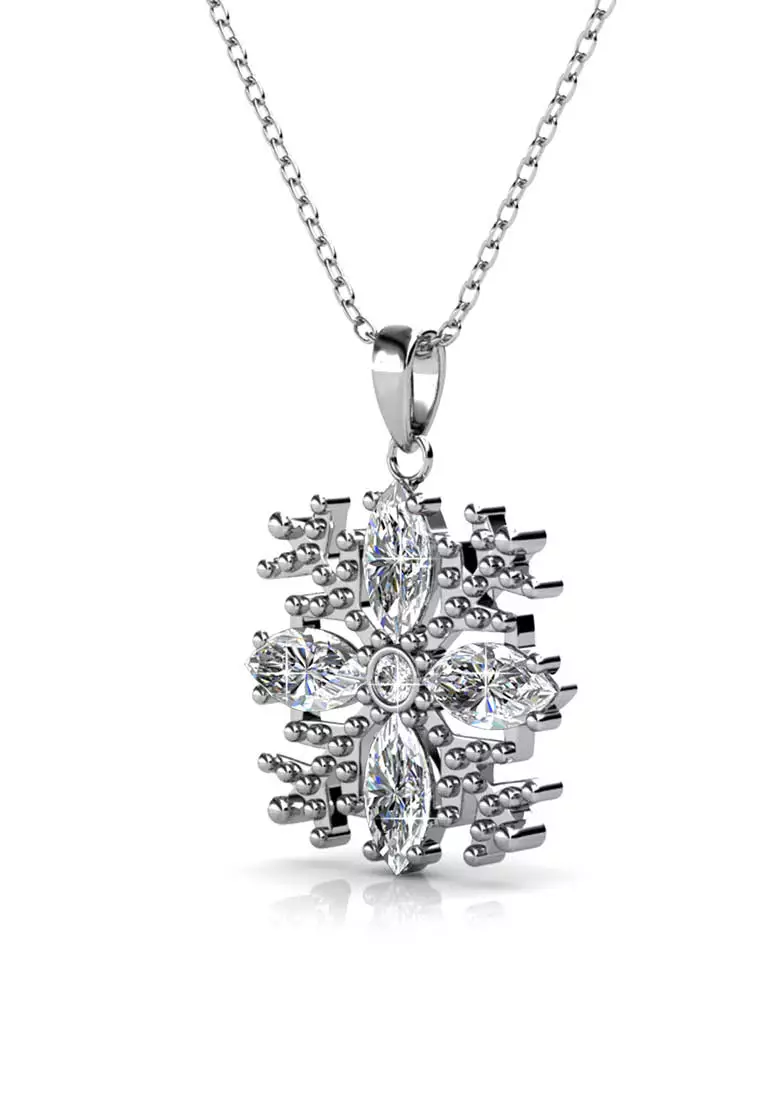 Buy Her Jewellery Snow Pendant Made with Swarovski Crystals 2025 - Main Image