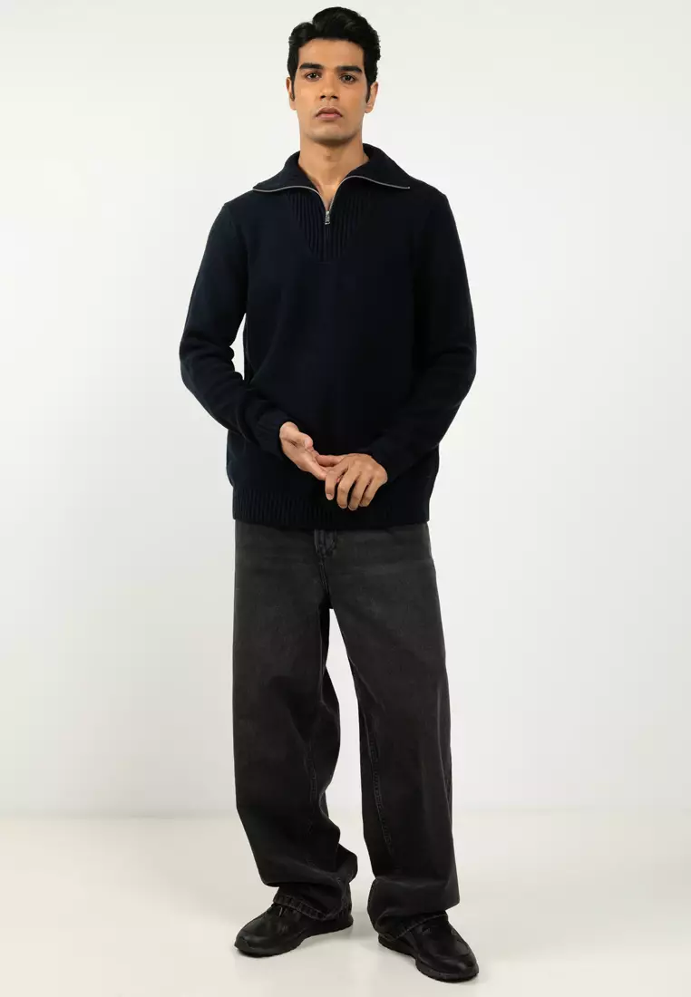 Cash Soft Quarter-Zip Pullover Sweater