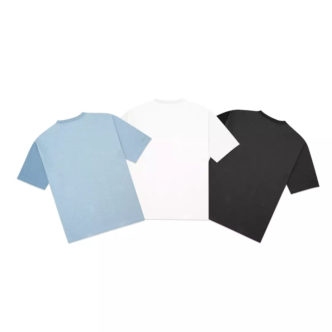 Half Waffle Pocket T-Shirt Blue