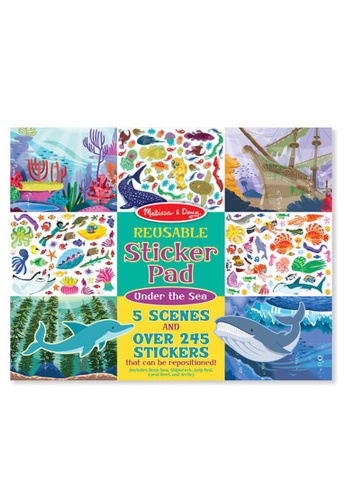Melissa & Doug Melissa & Doug Reusable Sticker Pad - Under the Sea - Arts & Crafts, Activity Pad for Children, Repositionable Stickers 38DF3TH38A8EF8GS_1