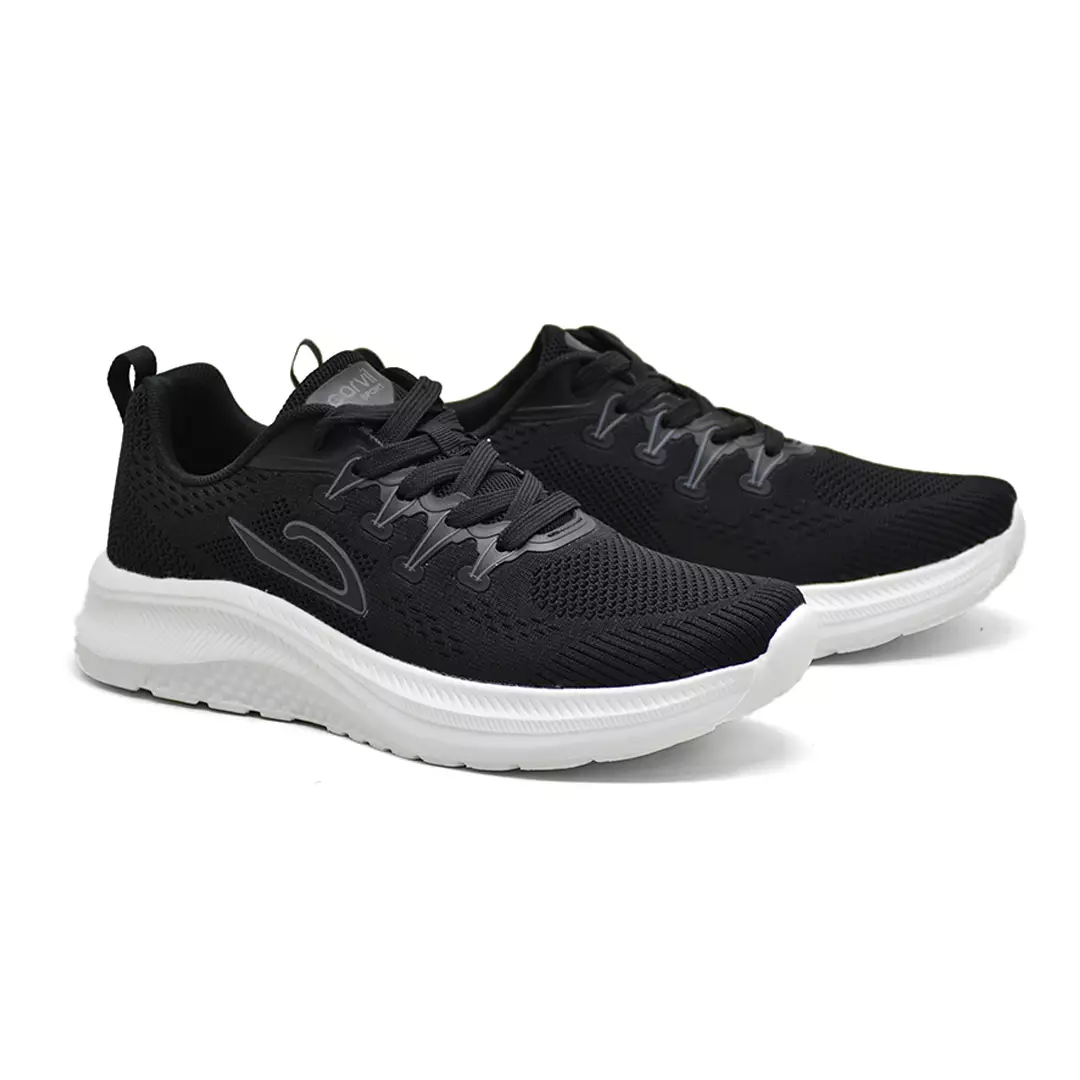 Carvil Sepatu Pria Vibero-SM Black/White