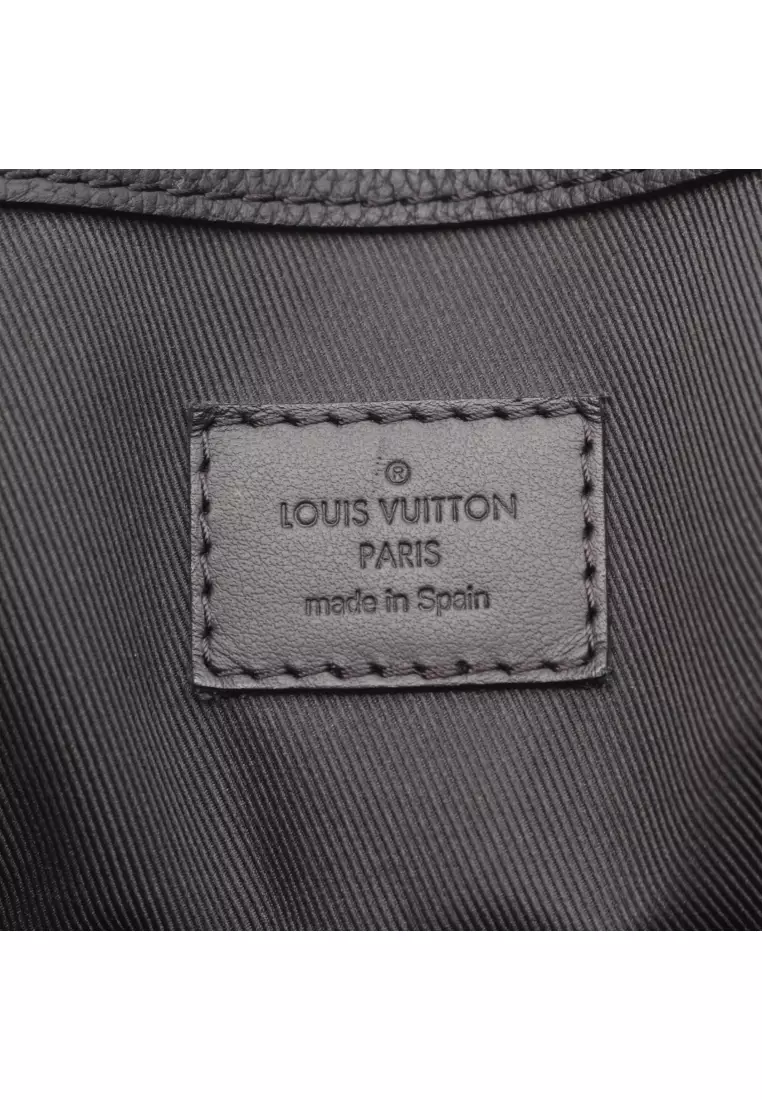 Pre-Loved Louis Vuitton take off tote aerogram Noir Shoulder bag tote bag leather black
