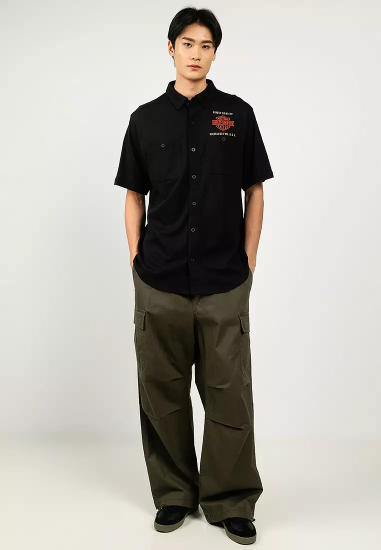 Harley-Davidson® Parts & Service Jersey Button-Up Shirt