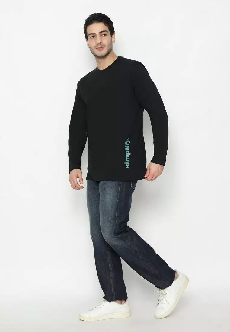 RBJ T-Shirt Cotton Lengan Panjang Pria 43036