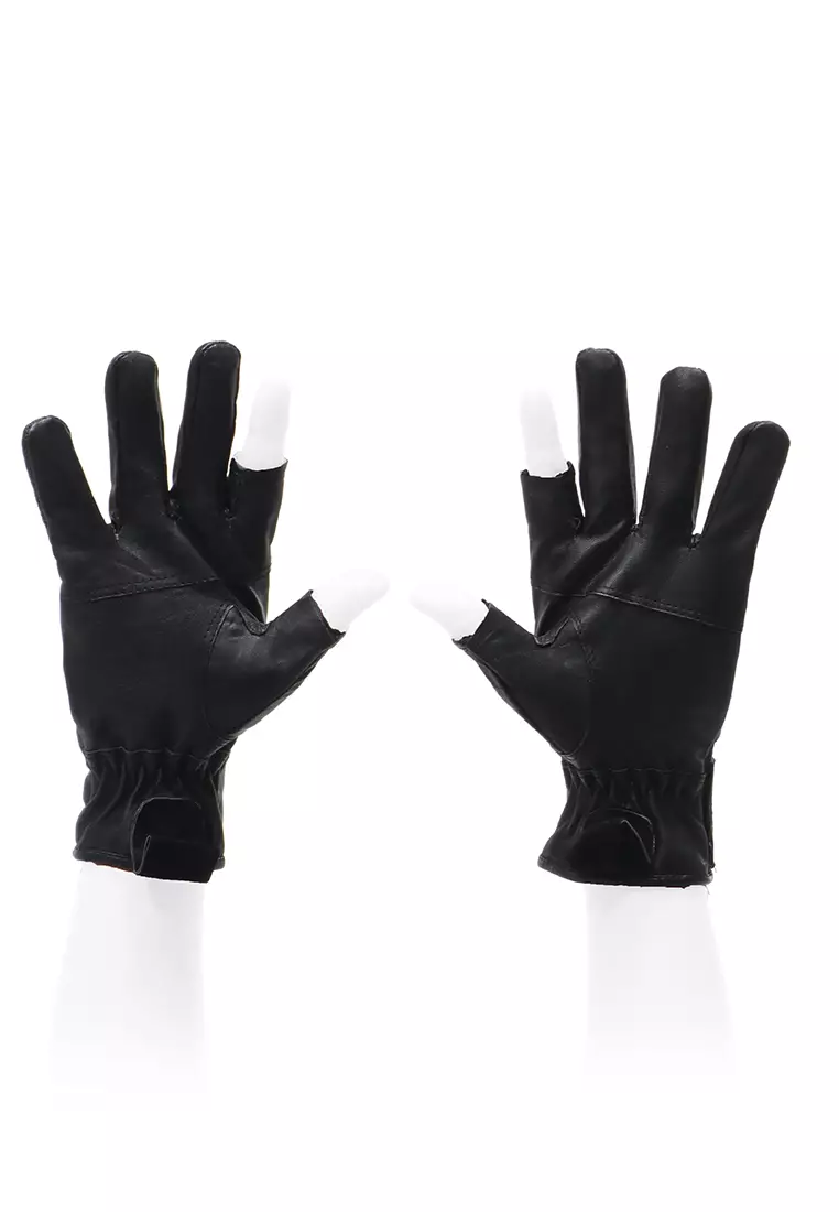 Decs Gloves Casual Sport Comfortable Material Leather ORIGINAL - Black