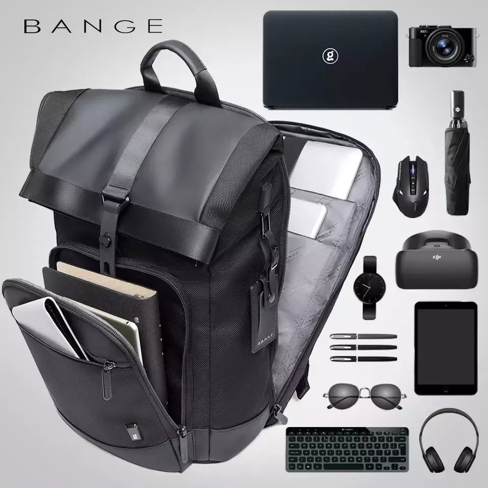 Bange BGG66 Tas Pria Backpack Ransel Laptop 15.6 Inch Foldable Travel Scalable