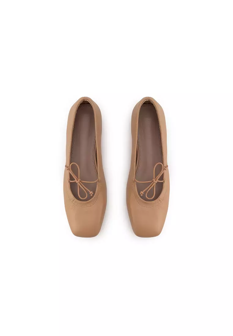 BALLET FLAT WITH BOW 轻柔褶皱芭蕾鞋