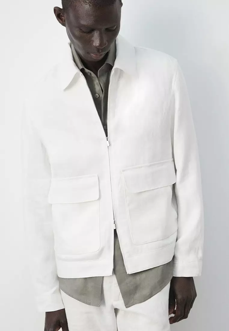 100% Linen Jacket with Pockets