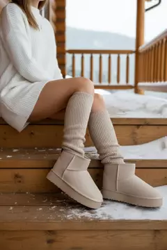 Beige Suede