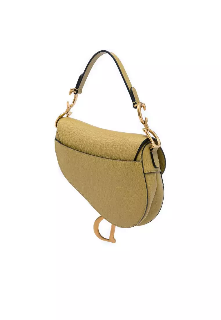 Pre-Loved Dior Mini Grained Calfskin Saddle Bag