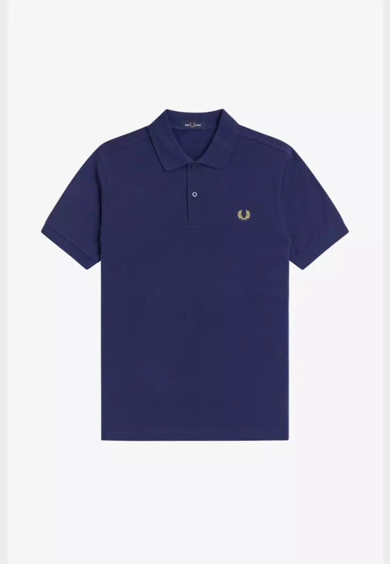 Fred Perry M6000 The Fred Perry Shirt (French Navy / Citron)