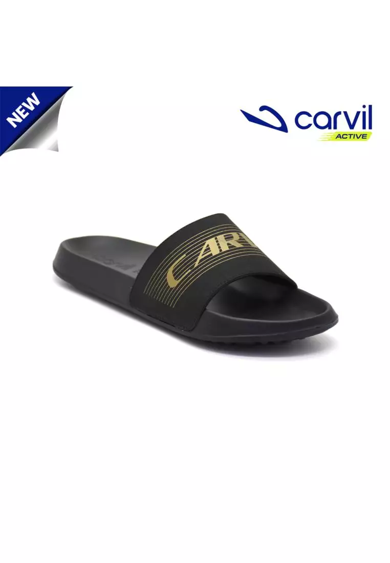 Jual Carvil Carvil Sandal Slider Pria Nantes-SS BLACK/STONE Original ...
