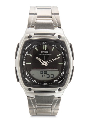 AW尖沙咀 esprit-81D-1AVDF 雙顯不銹鋼男錶, 錶類, 飾品配件