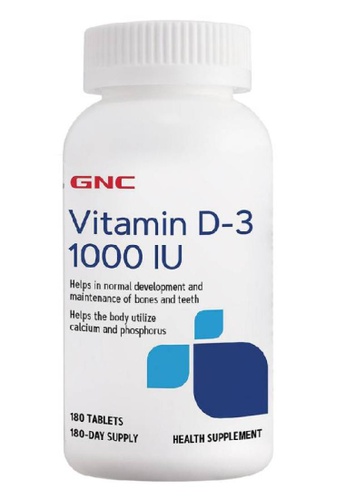 LAC GNC Vitamin D-3 1000IU (180 tablets) D7A1CES46FC2B0GS_1