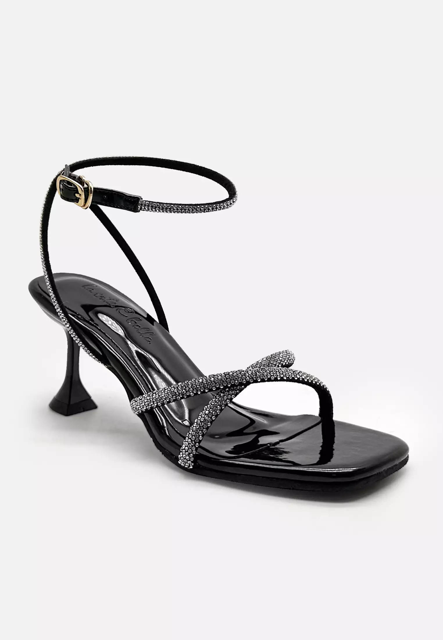 Hailey Sandal Heels Pesta Wanita Crystal