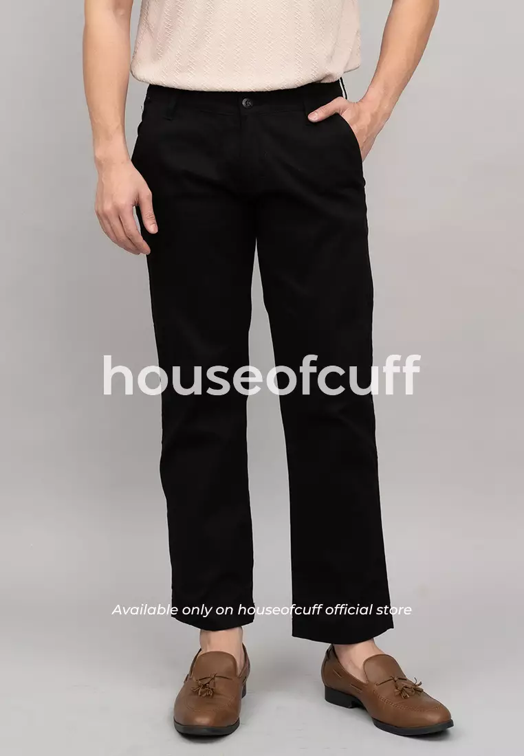 Houseofcuff Celana Panjang Chino Loose Fit Hitam