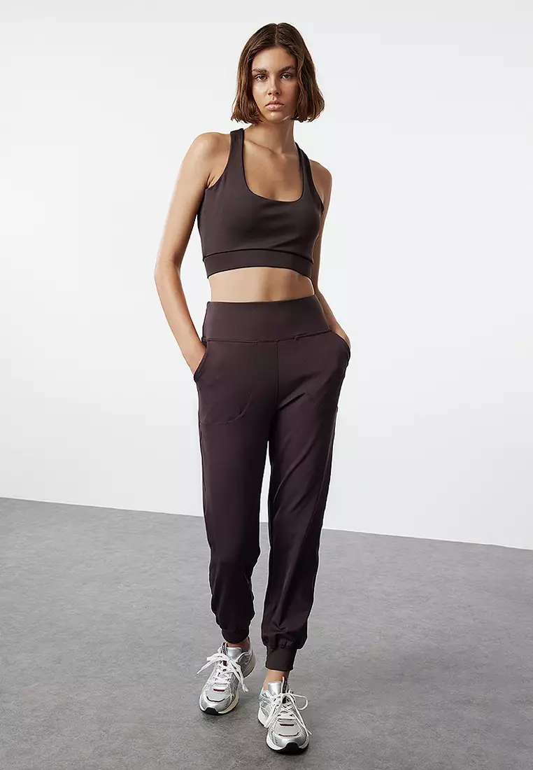 Sporty High Waist Jogger Pants