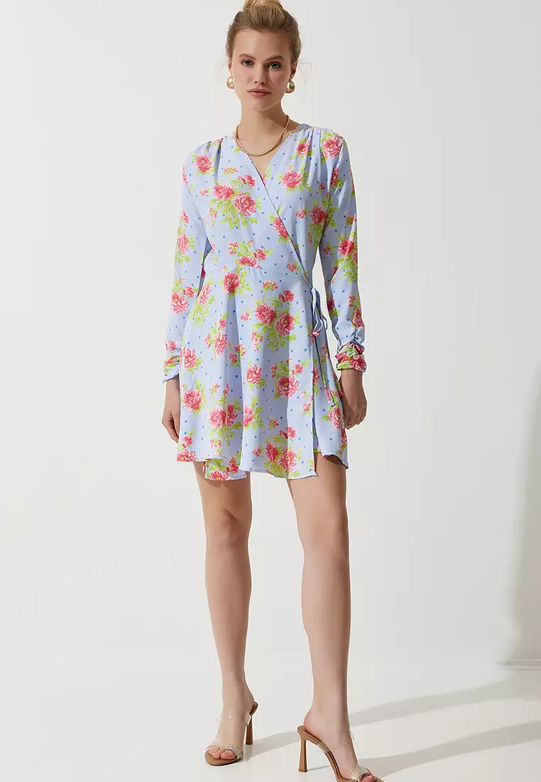 Floral Wrap Dress