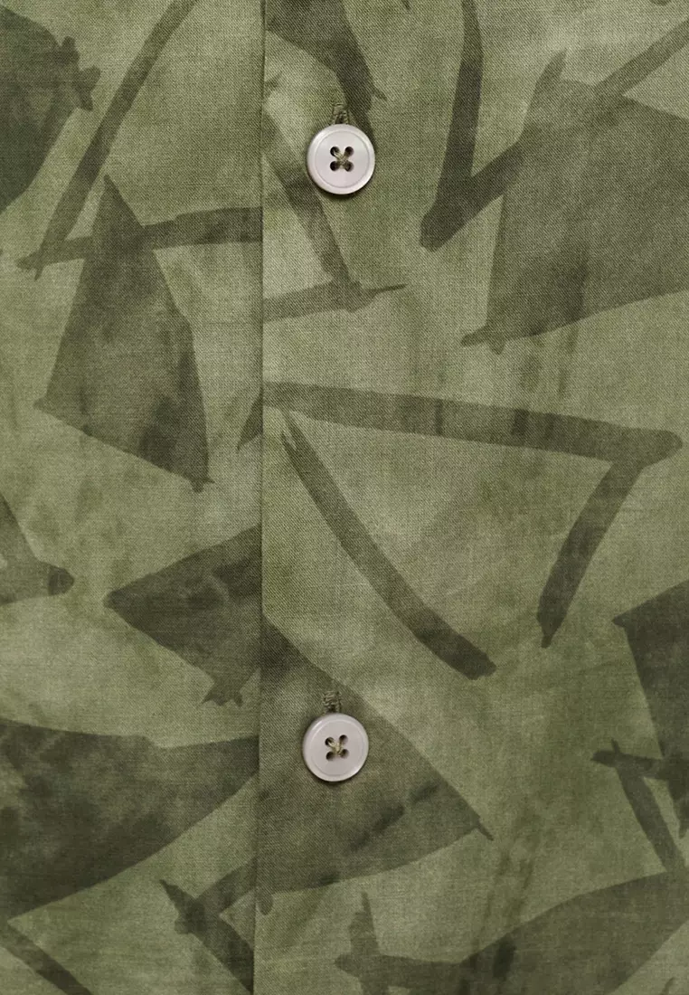 Printed Bowling Shirt