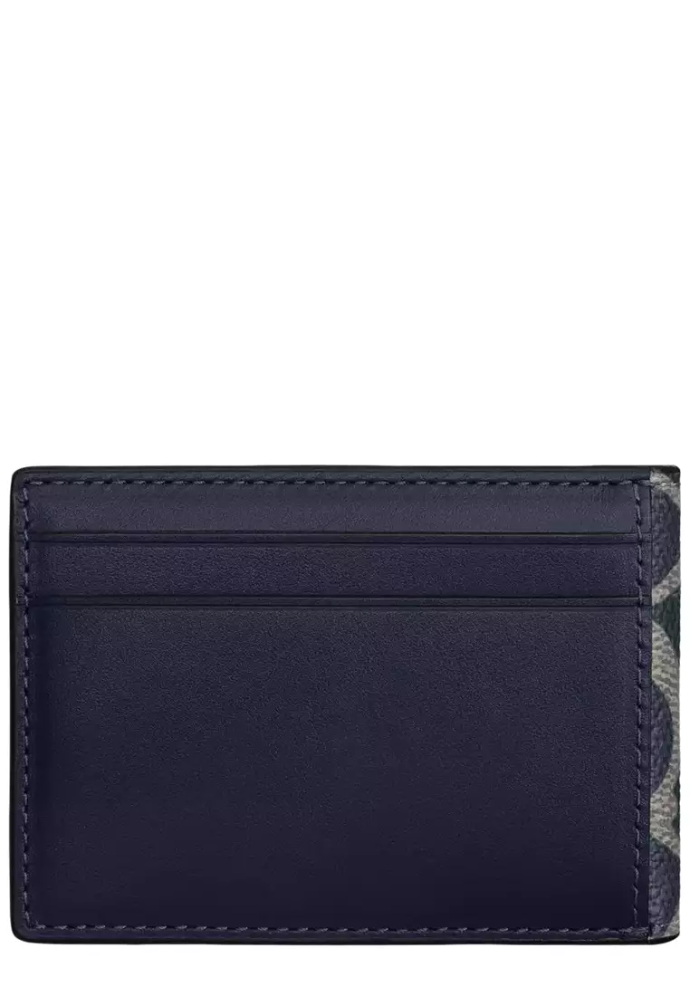 Buy COACH Compact Billfold Wallet In Signature Canvas - Denim