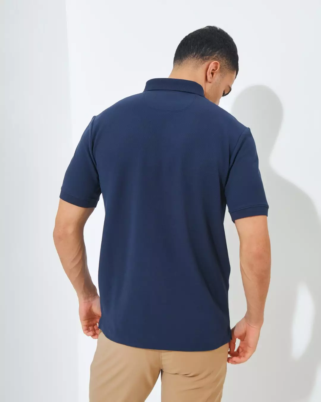 Jack Nicklaus Cairo Polo Shirt Pria Regular Fit Navy Colour Navy