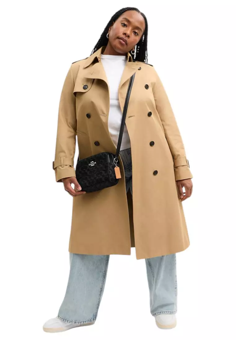 Jamie Camera Bag In Signature Denim - Black