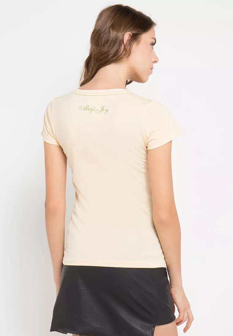 Print Flower Paris short sleeve Tshirt