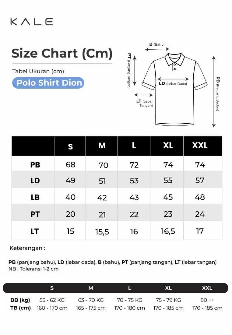 Kale Dion Black / Polo Shirt  Pria / Kaos Kerah Casual