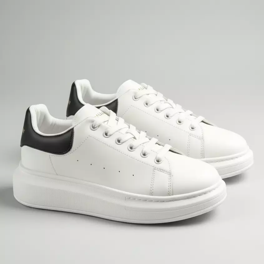 PAULMAY - Sepatu Sneakers Pria Wanita Orlando White Black