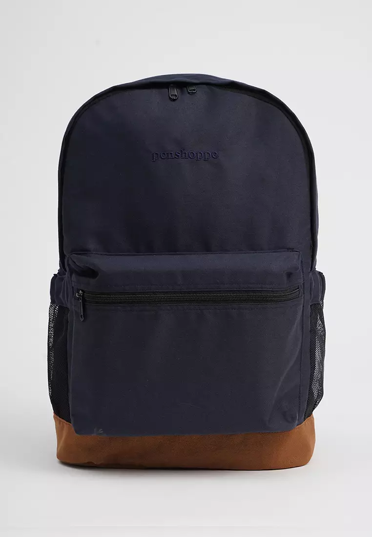 Buy Penshoppe Two Tone Backpack with Mesh Pockets 2024 Online